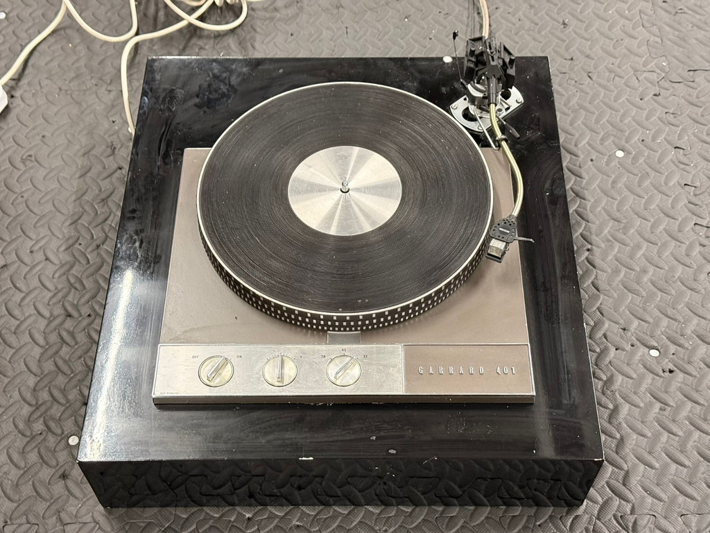 GARRARD 401 TURNTABLE ON SOLID GRANITE PLINTH SME SERIES 3 III S TONEARM
