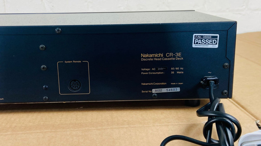 SERVICED NAKAMICHI CR 3E DISCRETE HEAD CASSETTE DECK