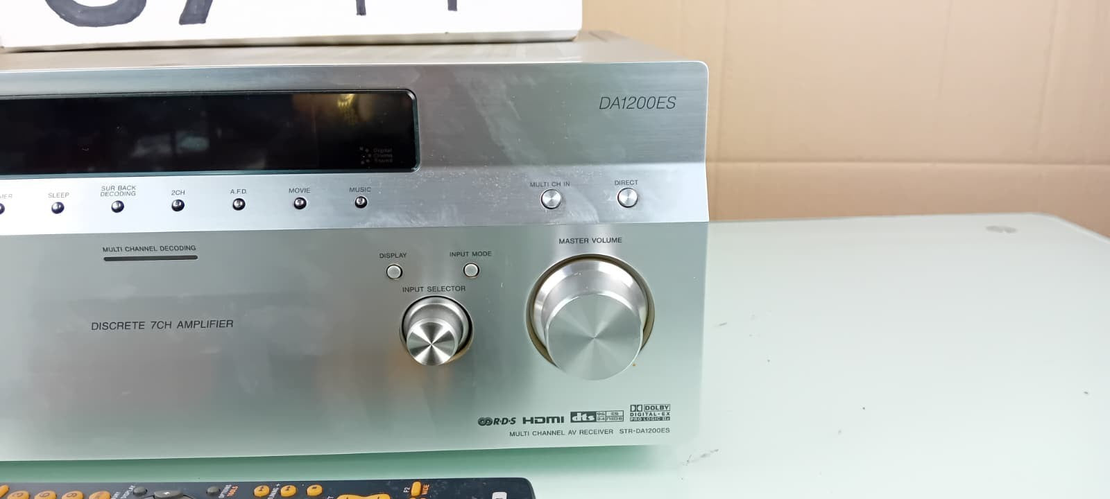 SONY STR DA1200ES MULTI CHANNEL AV RECEIVER WITH REMOTE