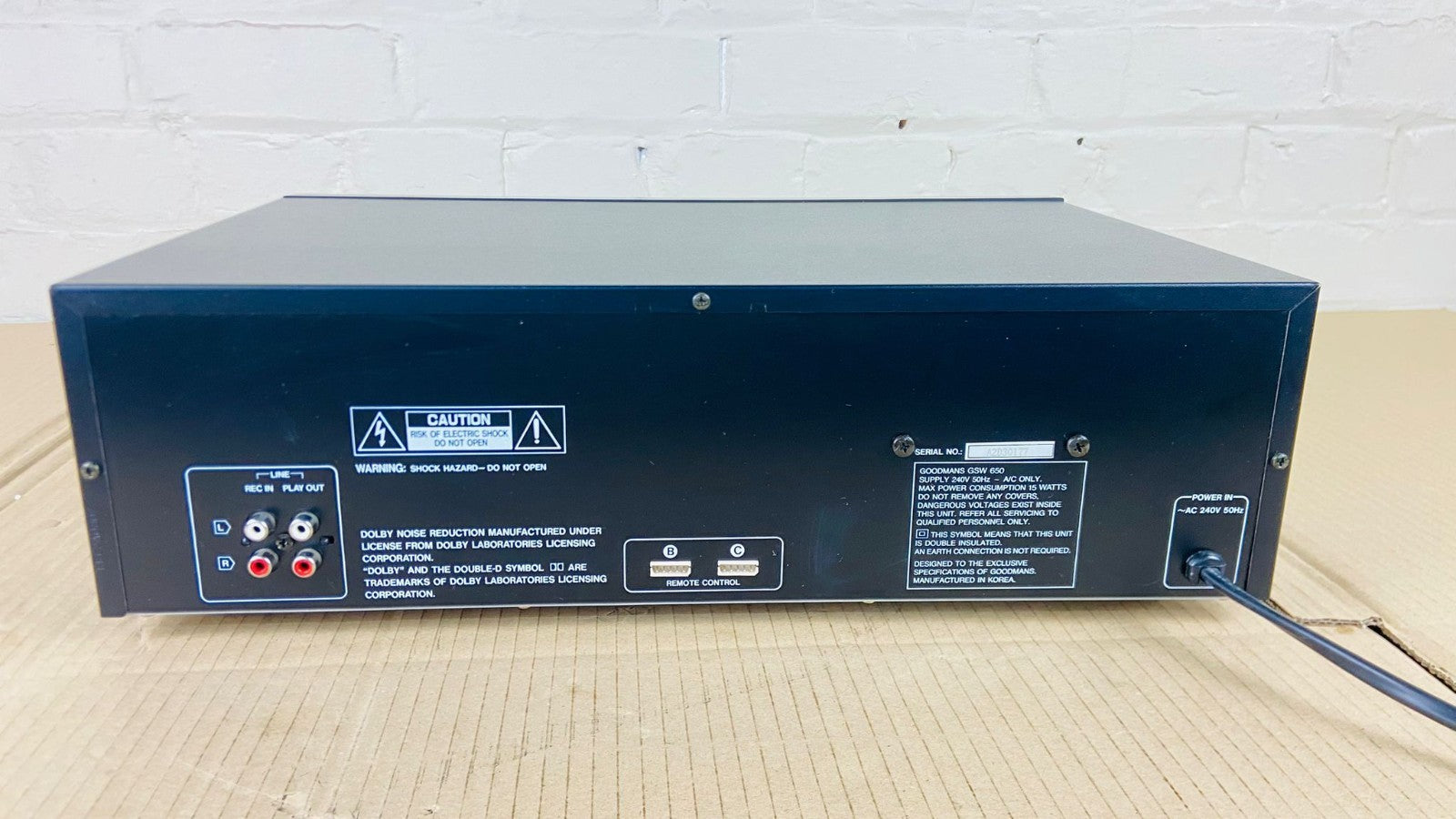 GOODMANS GSW 650 DOUBLE CASSETTE DECK