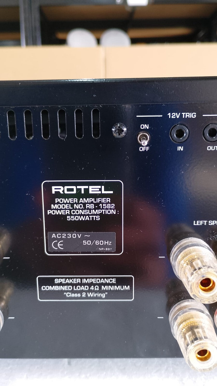 ROTEL RB 1582 STEREO POWER AMPLIFIER