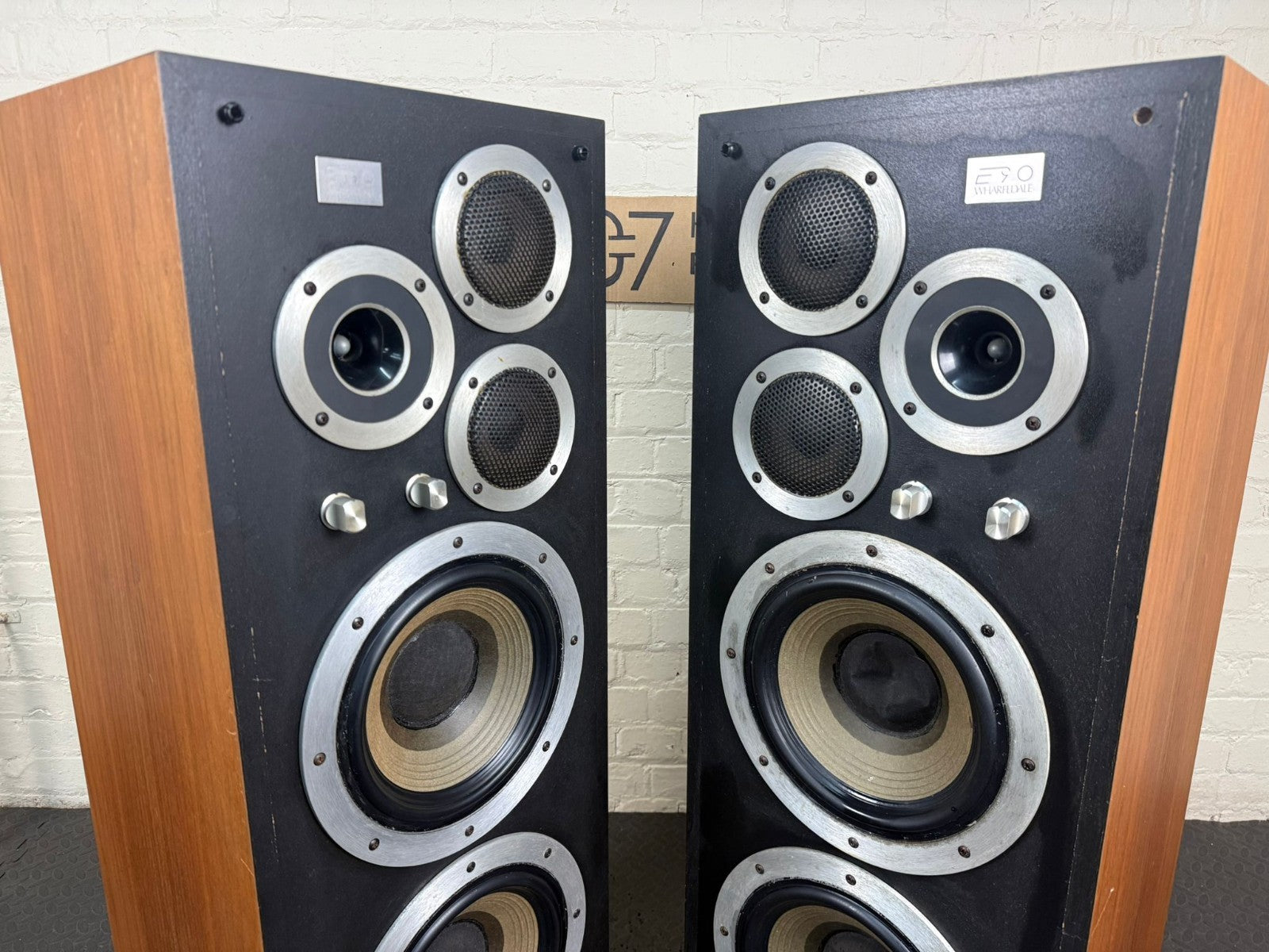 LEGENDARY SUPER RARE WHARFEDALE E90 FLOOR STANDING SPEAKERS