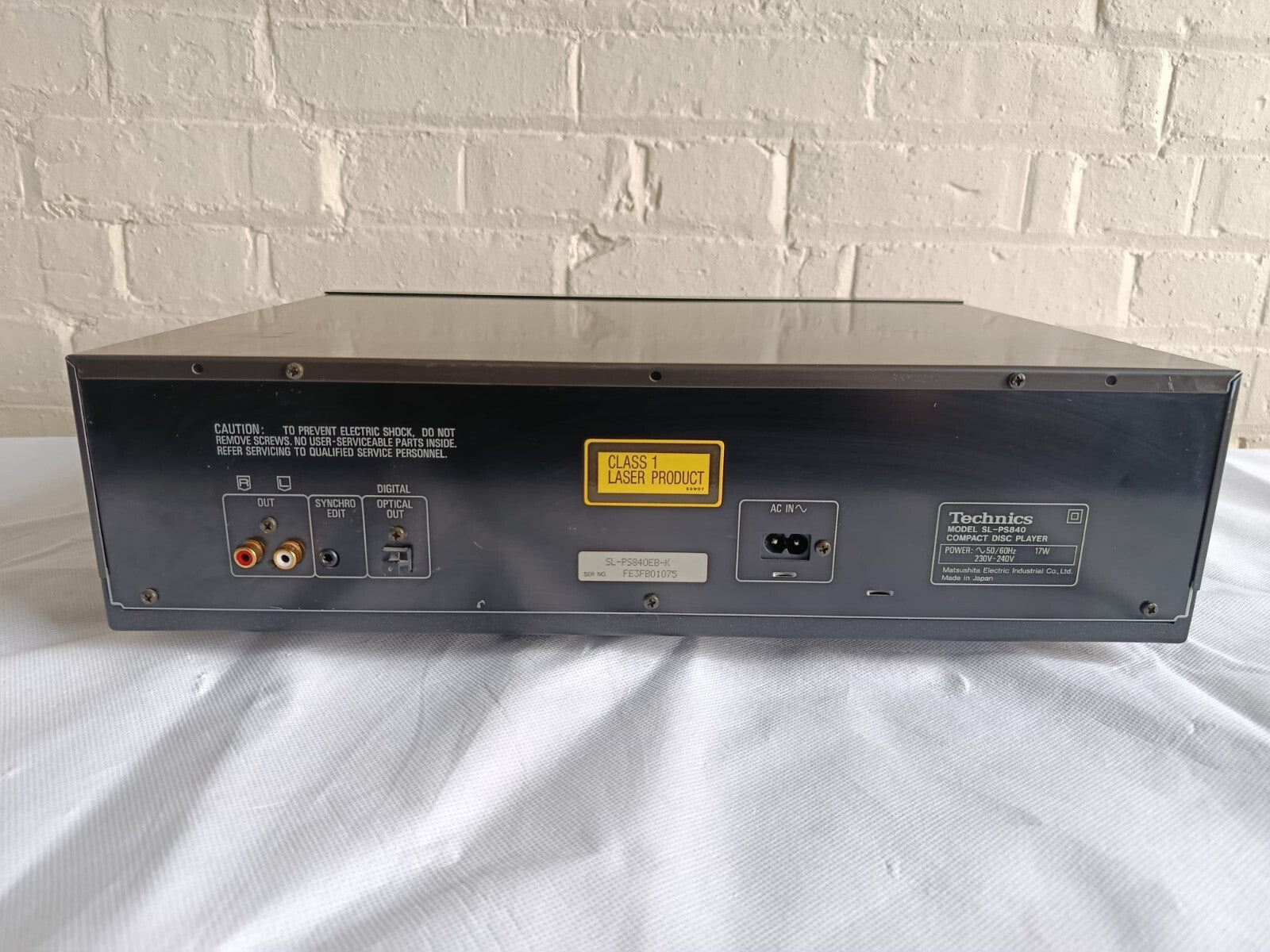 TECHNICS SL PS840 CD PLAYER