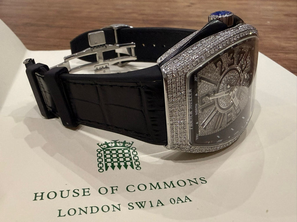 FRANCK MULLER VANGUARD DIAMOND ICED MASTER COMPLICATIONS V 45 SC DT YACHTING