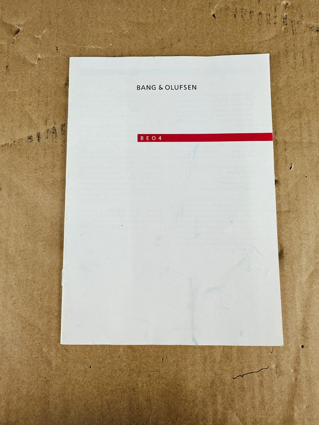 Bang & Olufsen B&O Beo 4 Manual
