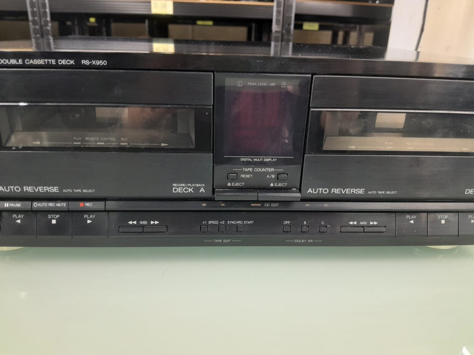 TECHNICS RS X950 STEREO DOUBLE CASSETTE DECK