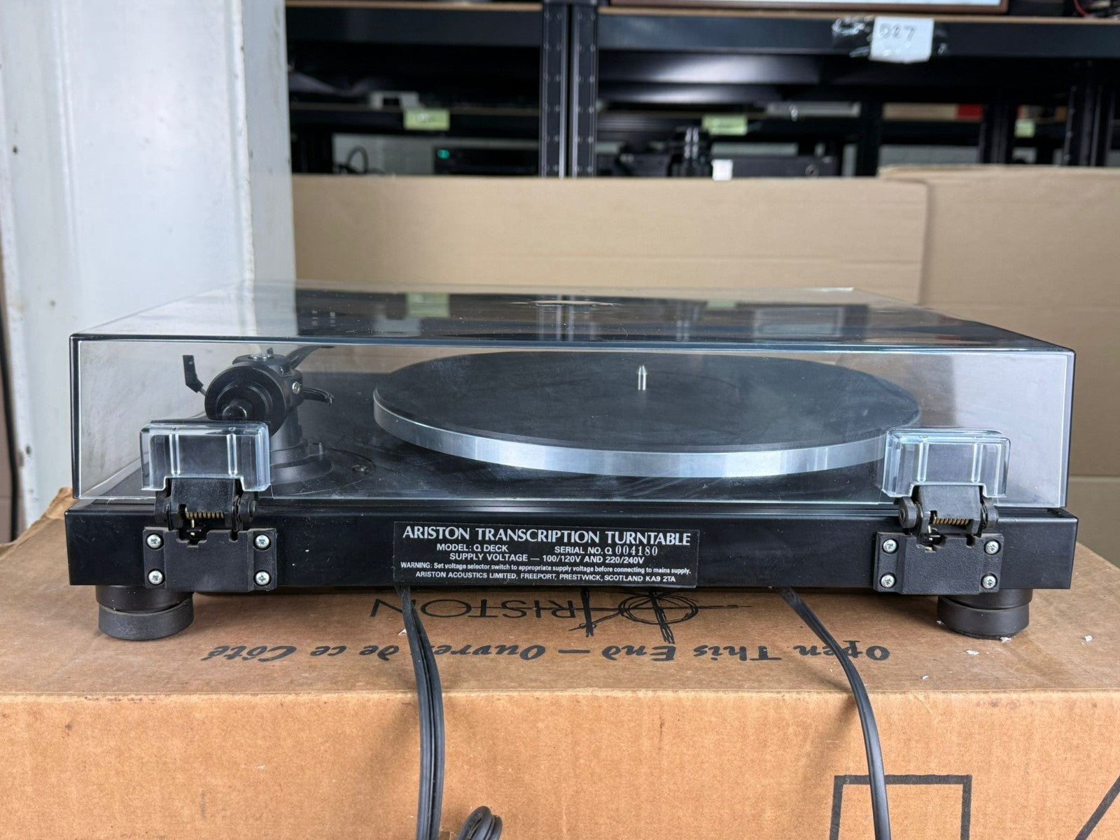 ARISTON Q DECK WITH ORTOFON CARTRIDGE TURNTABLE