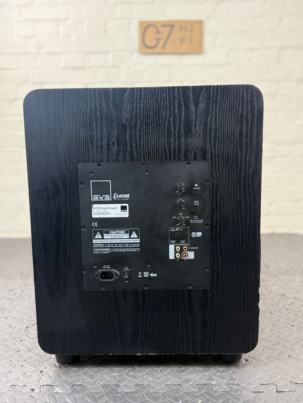 SVS PB 2000 POWERED ACTIVE SUBWOOFER WITH SLEDGE STA 500D AMPLIFIER