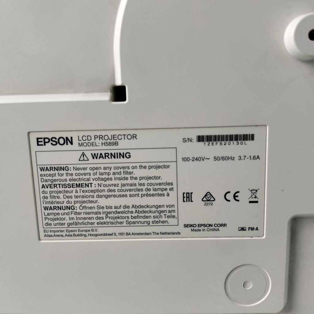 EPSON EH-TW7200 H589B LCD PROJECTOR WITH REMOTE