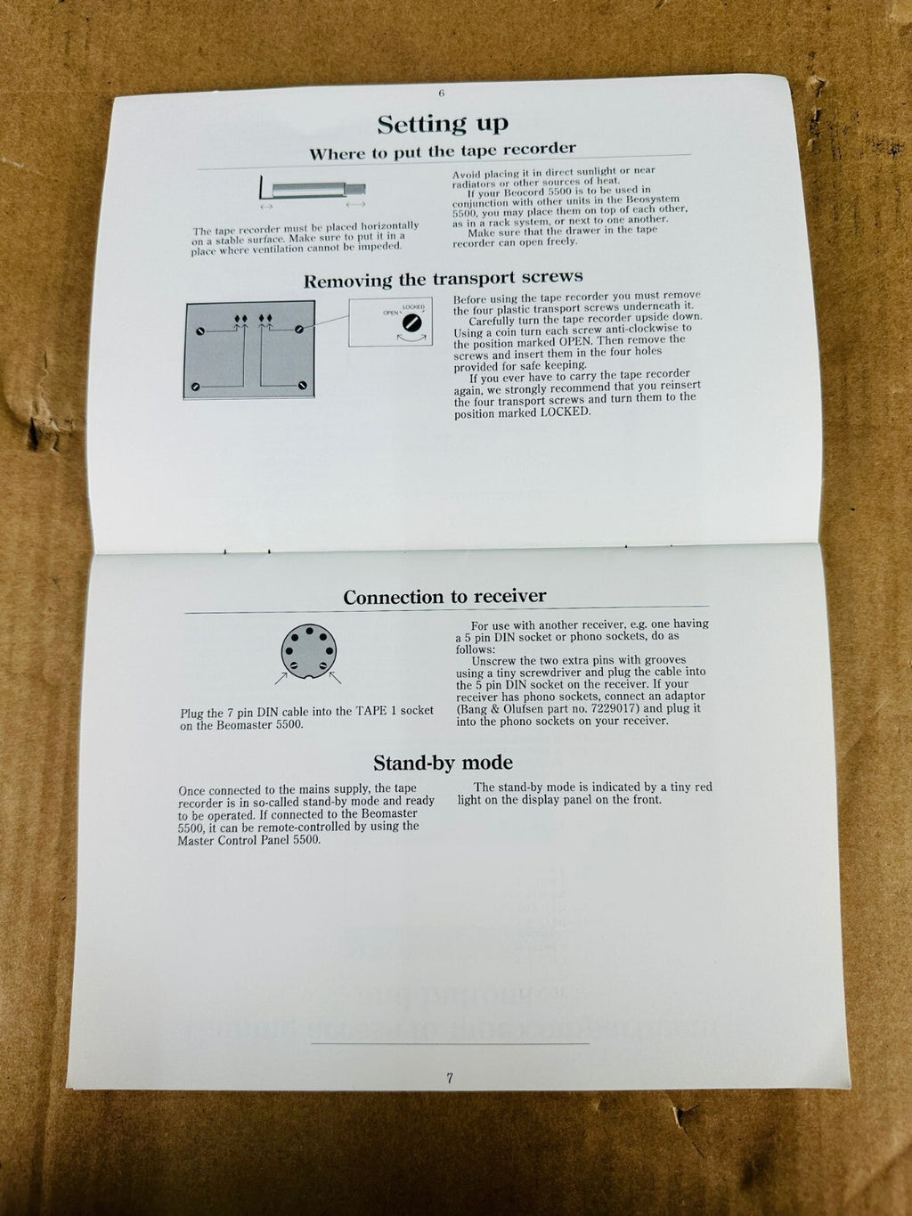 Bang & Olufsen B&O Beocord 5500 Owner's Manual