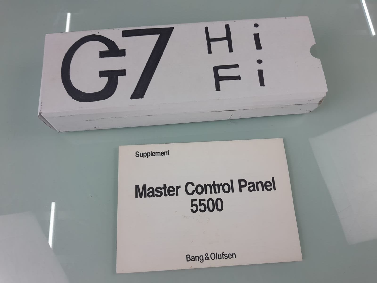 BANG & OLUFSEN B&O MASTER CONTROL PANEL 5500 MANUAL SUPPLEMENT