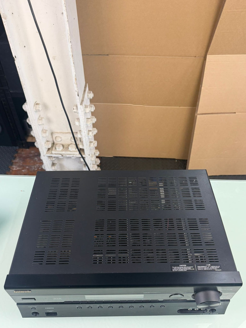 ONKYO TX SR608 AV RECEIVER WITH REMOTE