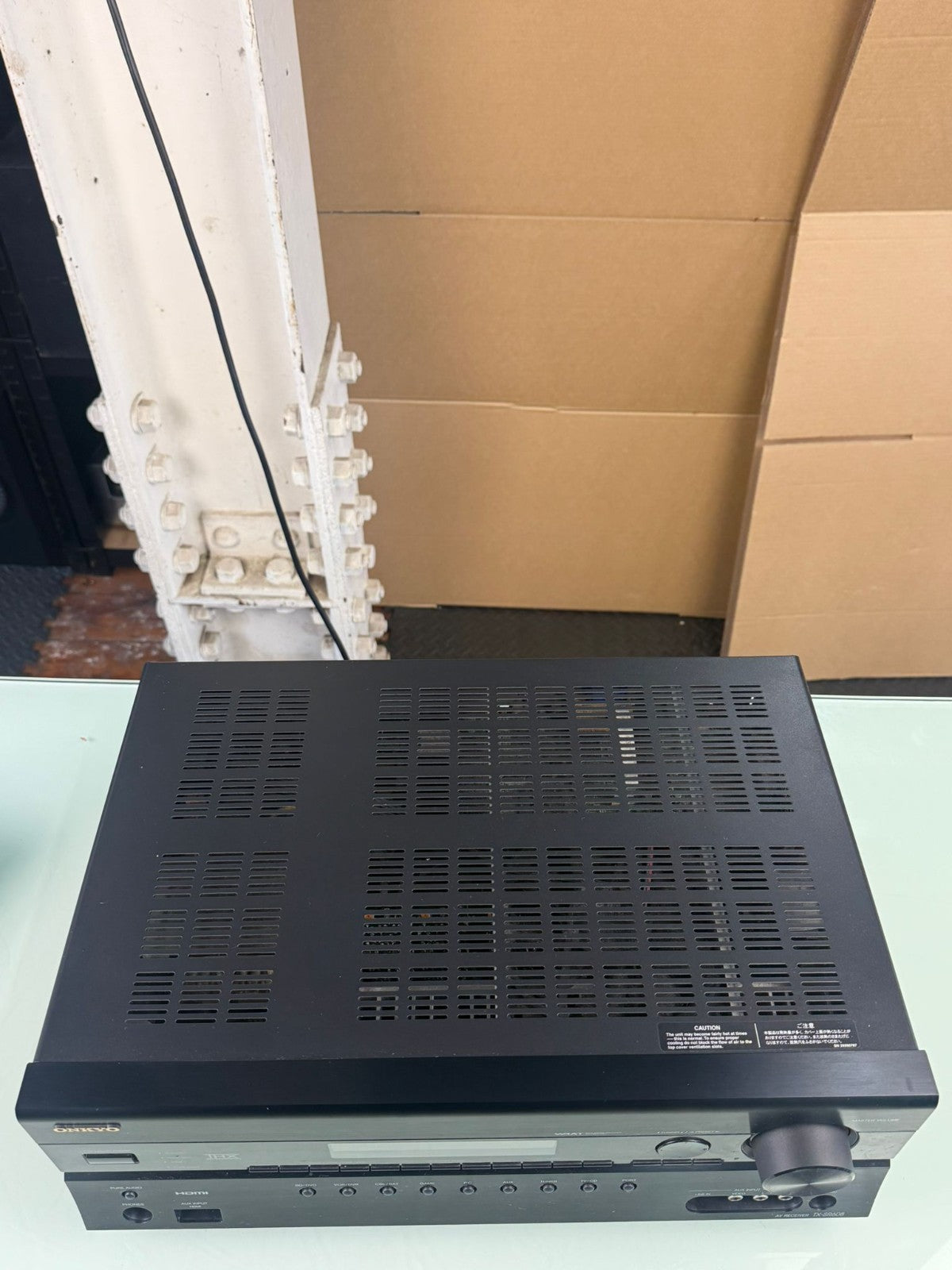 ONKYO TX SR608 AV RECEIVER WITH REMOTE