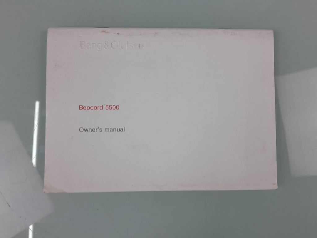 BANG & OLUFSEN B&O BEOCORD 5500 OWNER'S MANUAL