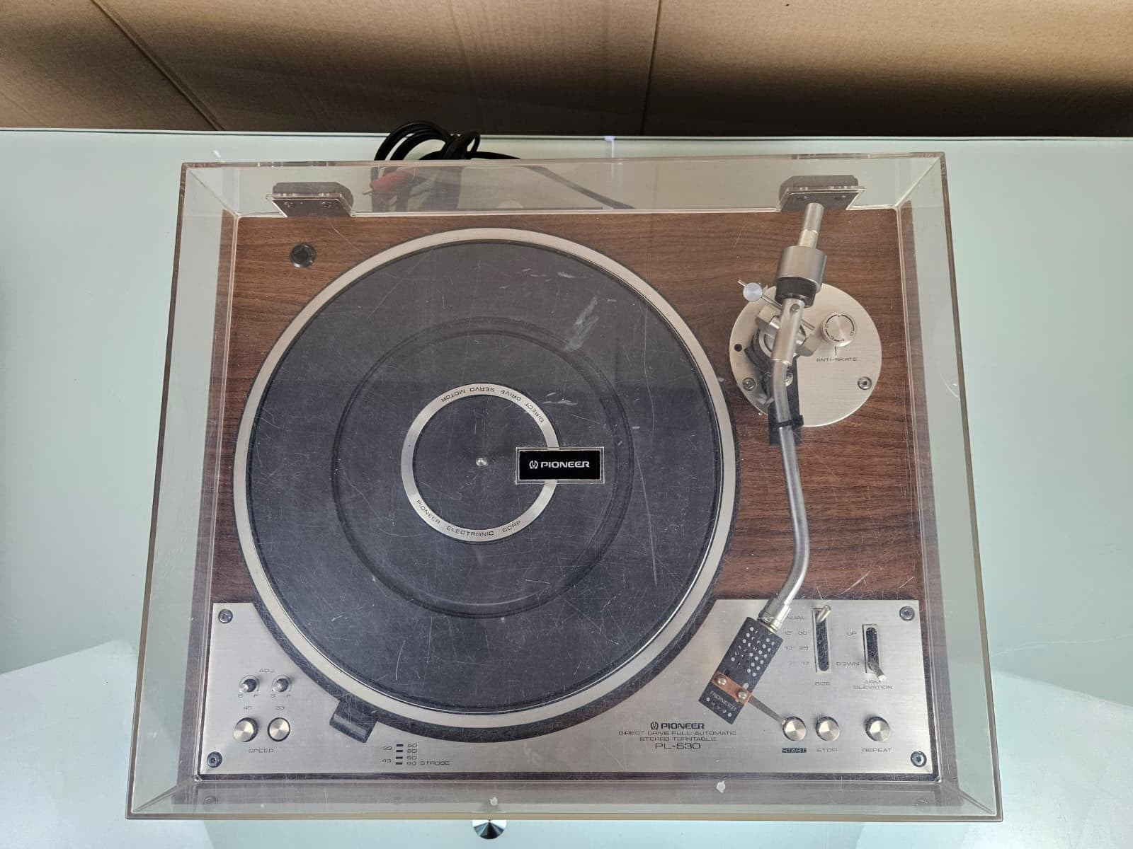 PIONEER PL 530 DIRECT DRIVE FULL AUTOMATIC STEREO TURNTABLE