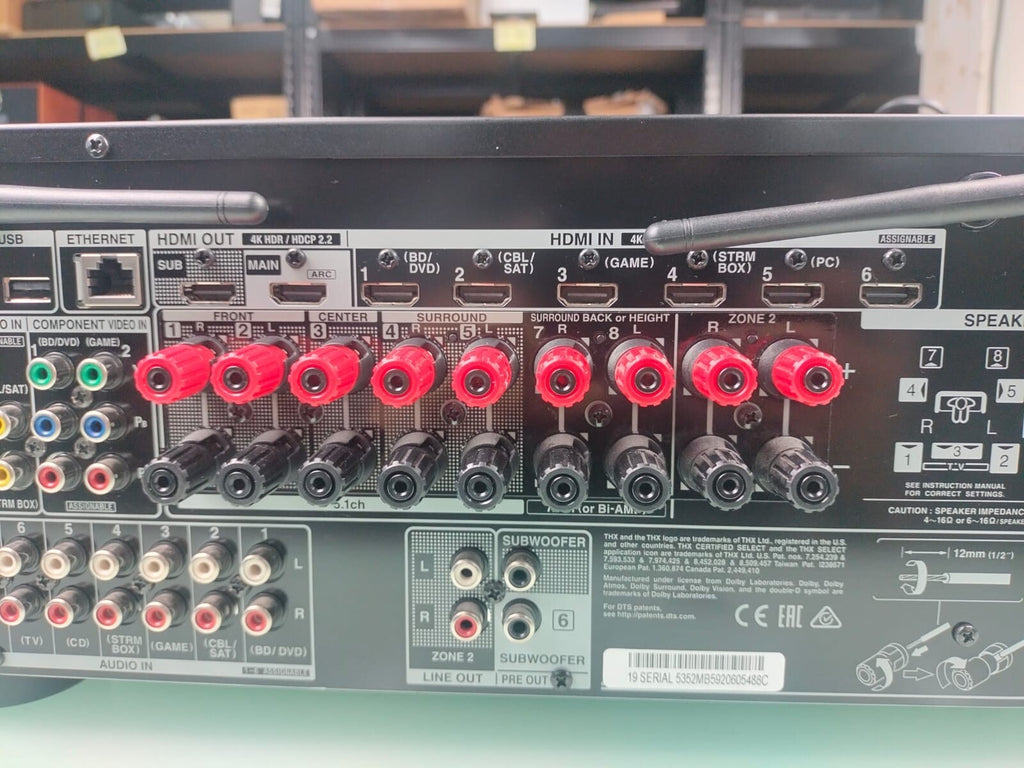 ONKYO TX-NR686 AV RECEIVER Dolby Atmos 4K 165w 7.2 DTS X