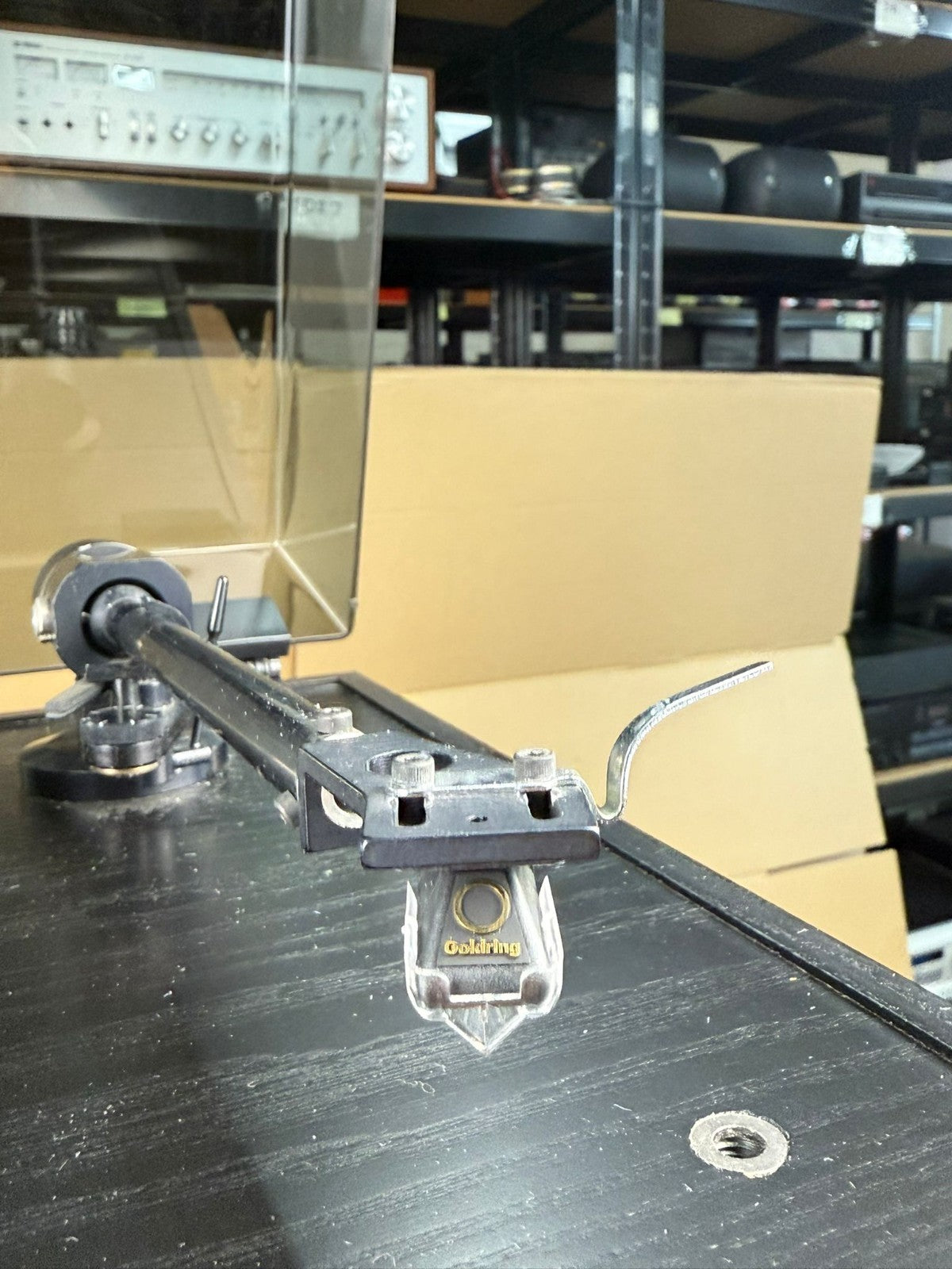 LOGIC TEMPO WITH DATUM II TONEARM TURNTABLE WITH GOLDRING CARTRIDGE