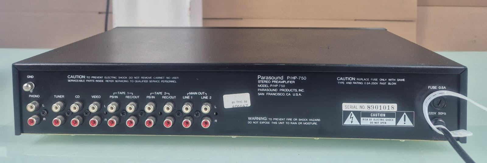 PARASOUND P/HP 750 STEREO PREAMPLIFIER