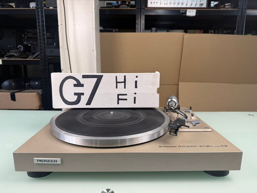 PIONEER PL 514 STEREO TURNTABLE WITH SHURE M75ED TYPE 2 CARTRIDGE