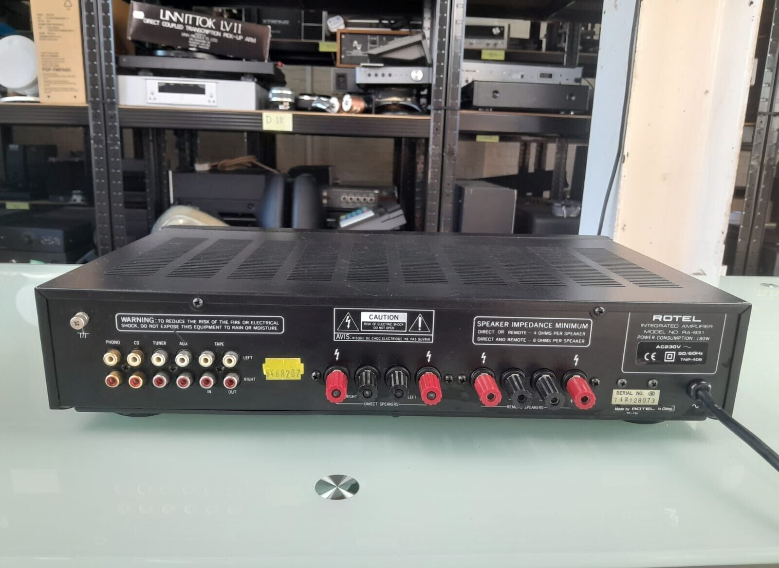 ROTEL RA 931 STEREO INTEGRATED AMPLIFIER
