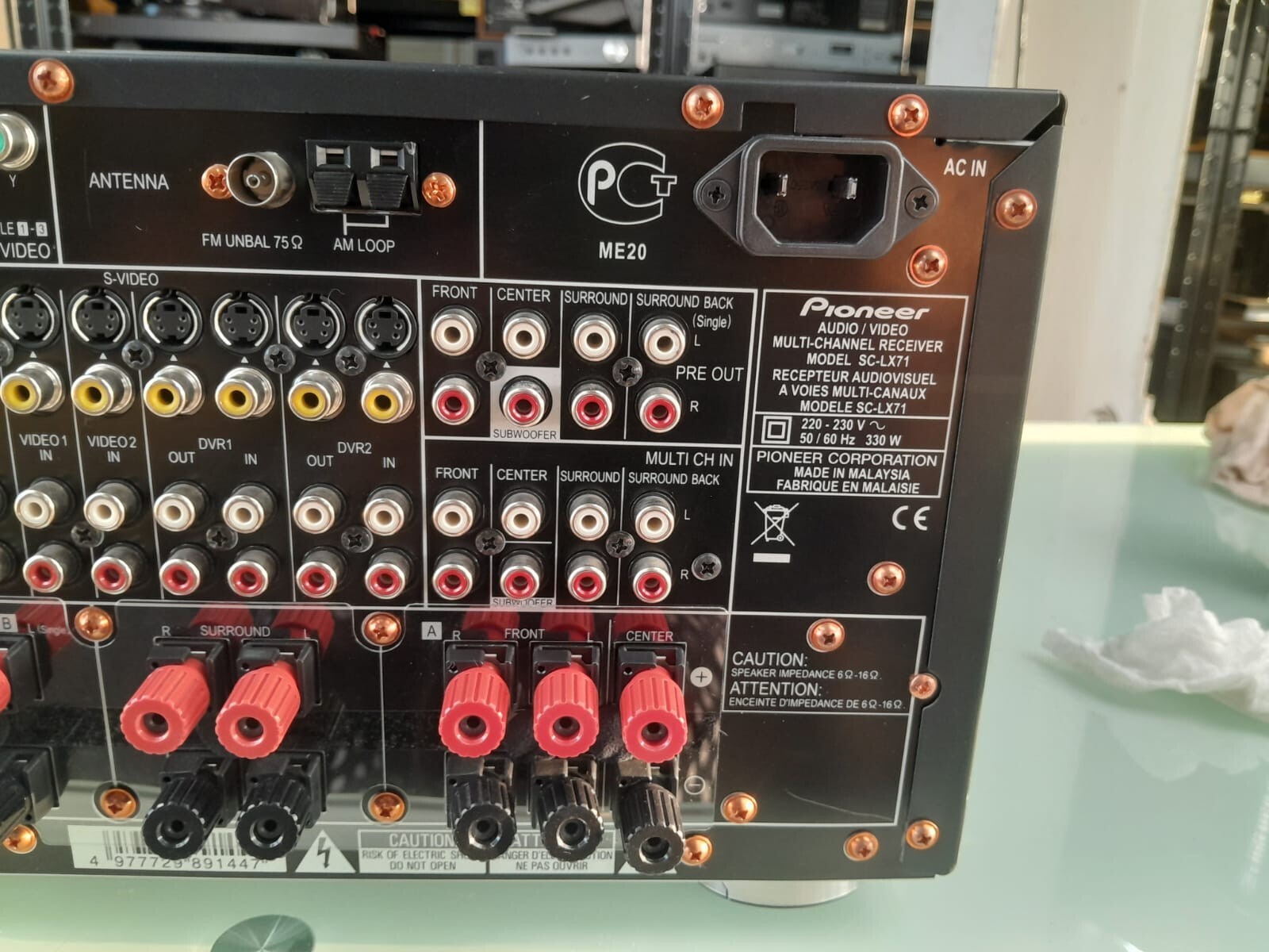 PIONEER SC LX71 AV MULTI-CHANNEL RECEIVER