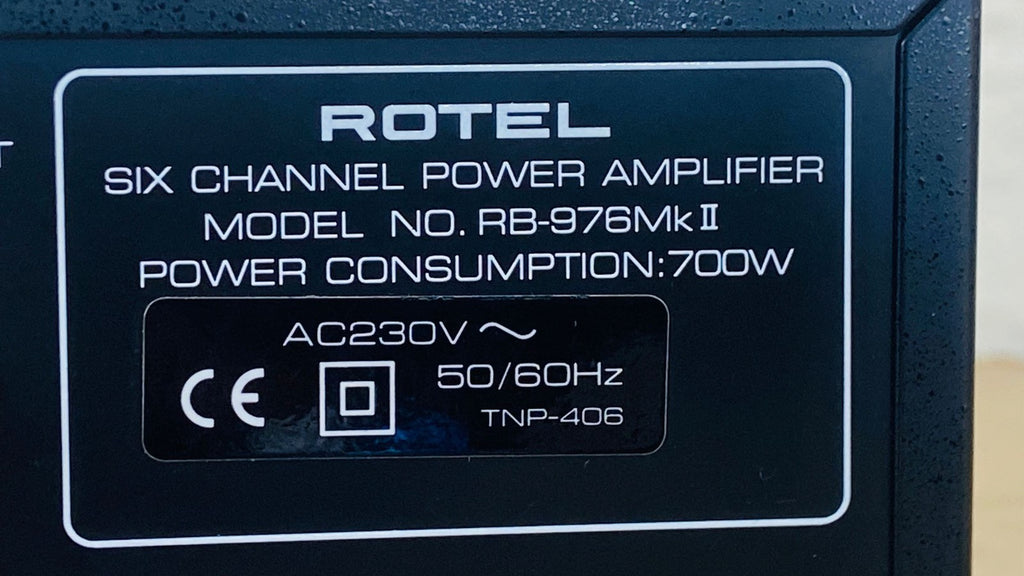 ROTEL RB 976 MK II SIX CHANNEL POWER AMPLIFIER