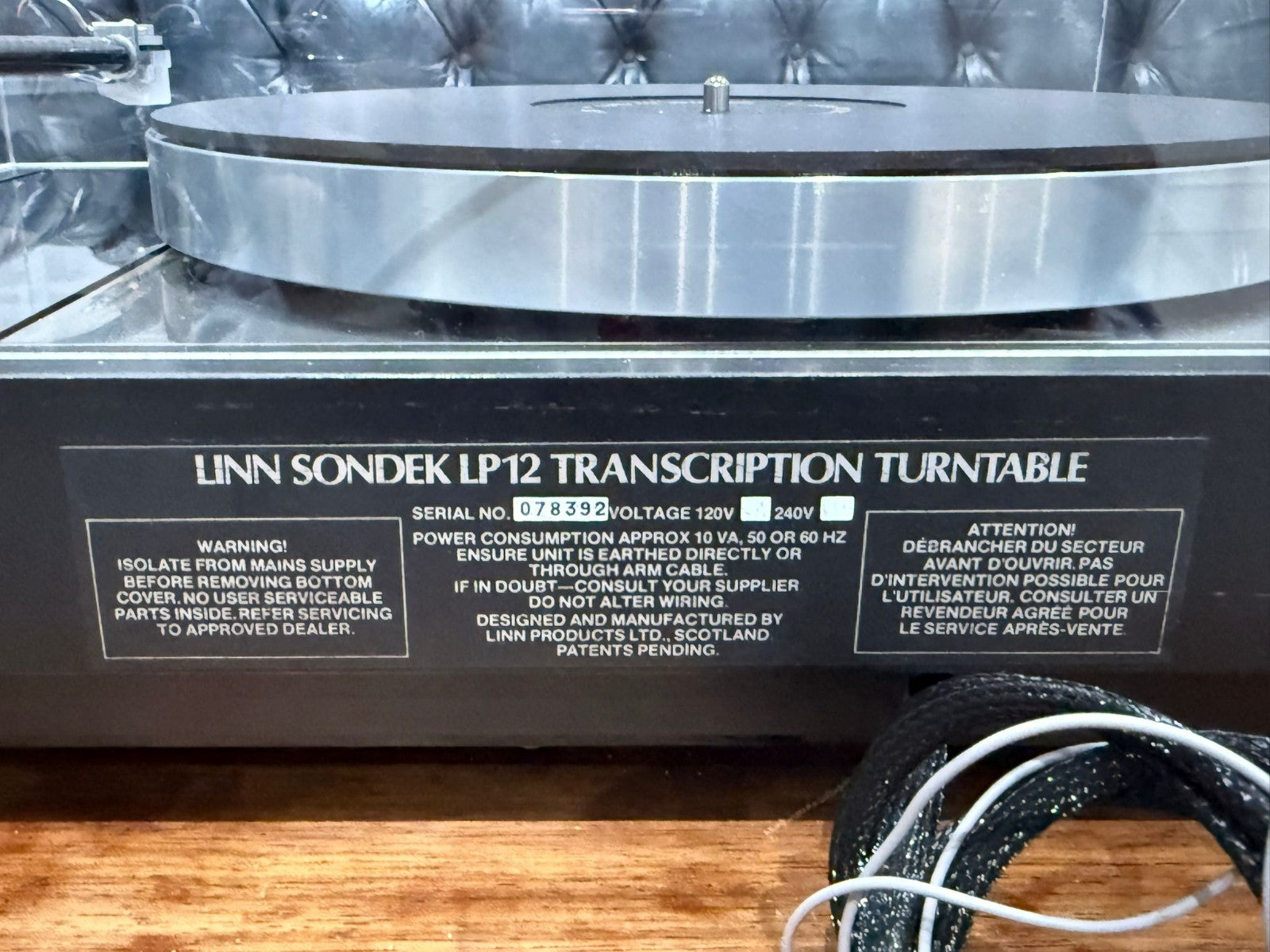 MEGA LINN LP12 SONDEK AUDIOMODS 6 TONEARM SUMIKO STARLING CARTRIDGE TURNTABLE
