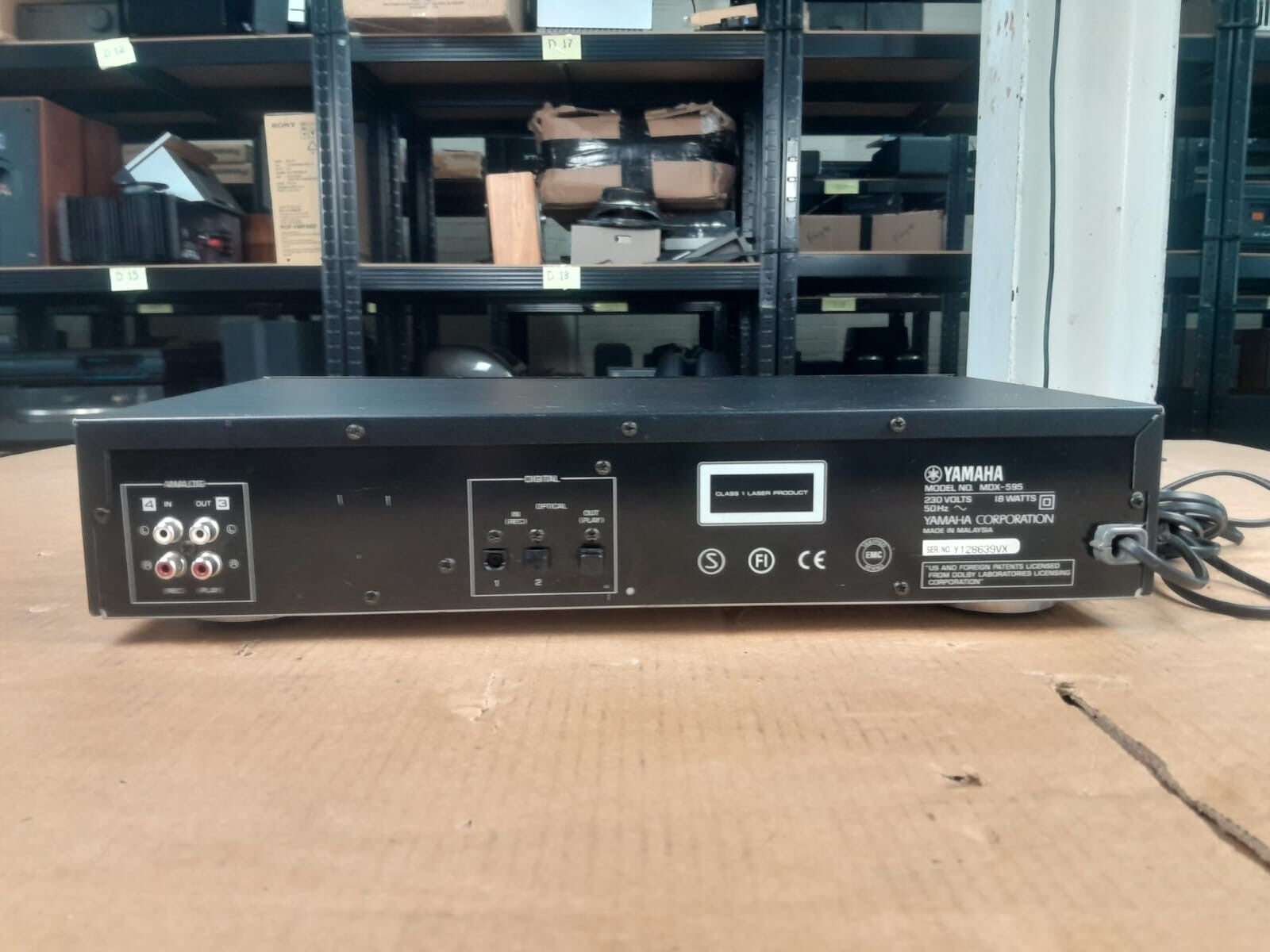 Yamaha MDX-595 Natural Sound Minidisc Recorder