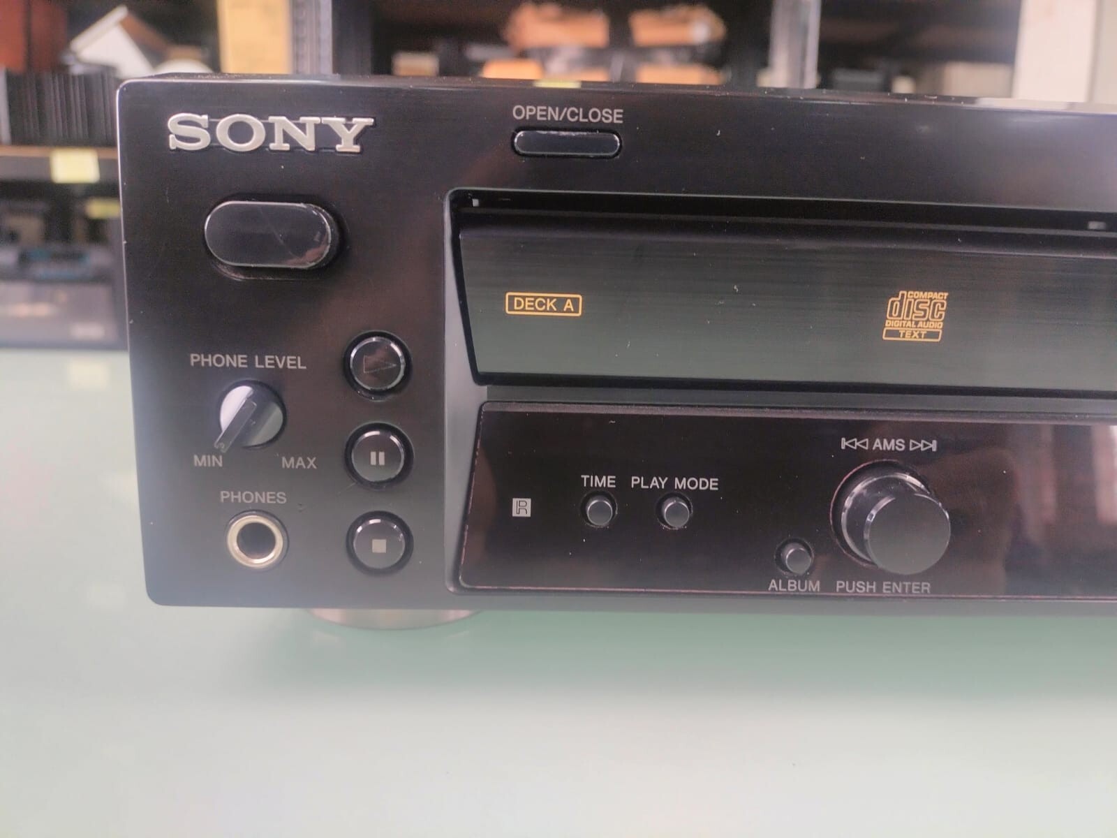 SONY RCD-W100 CD PLAYER RECORDER WITH REMOTE