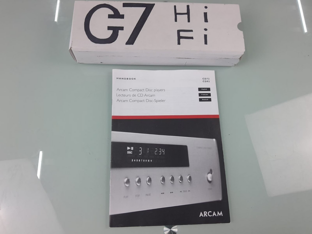ARCAM CD72 CD92 CD PLAYER MANUAL / HANDBOOK