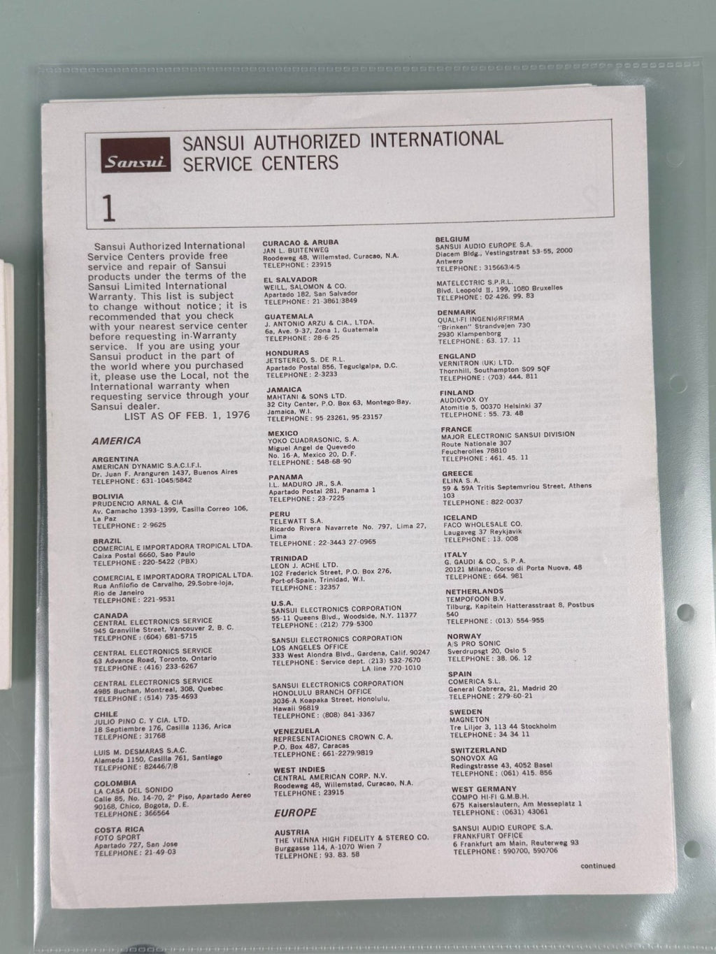 MINT SANSUI AU 9900 INTEGRATED AMPLIFIER