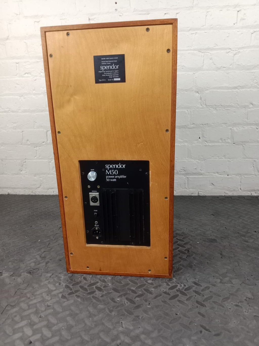Spendor BC1A With M50 power amplifier Single Speaker Only