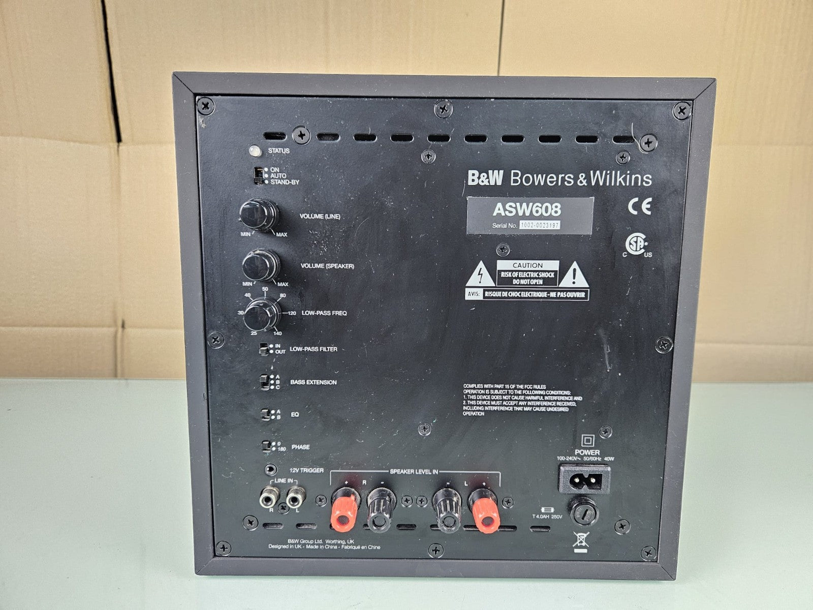 BOWERS & WILKINS B&W ASW608 SUBWOOFER