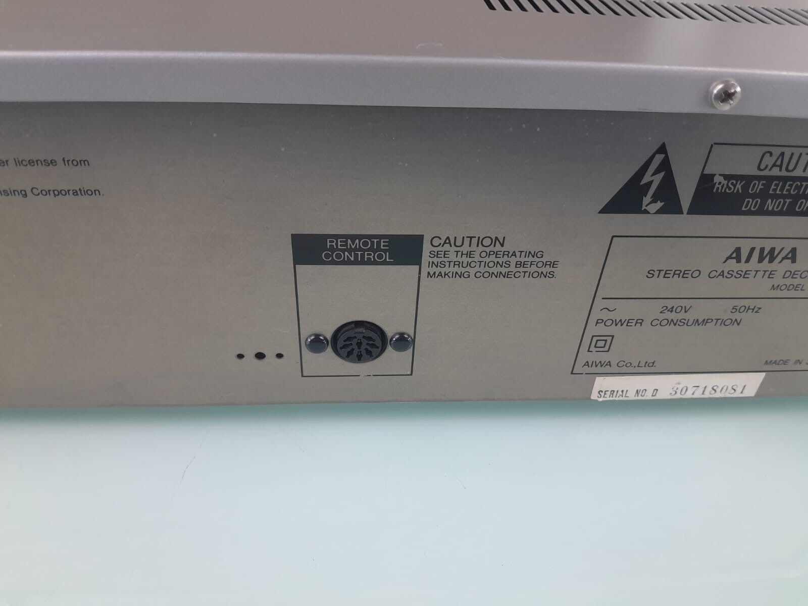 SERVICED AIWA F 770 STEREO CASSETTE DECK