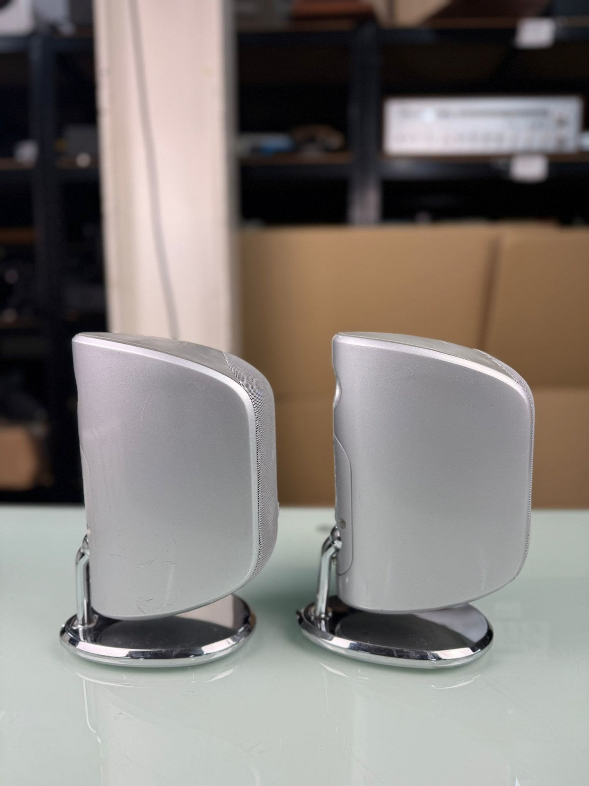 BOWERS & WILKINS B&W M 1 MK1 SPEAKERS WITH TABLE STAND
