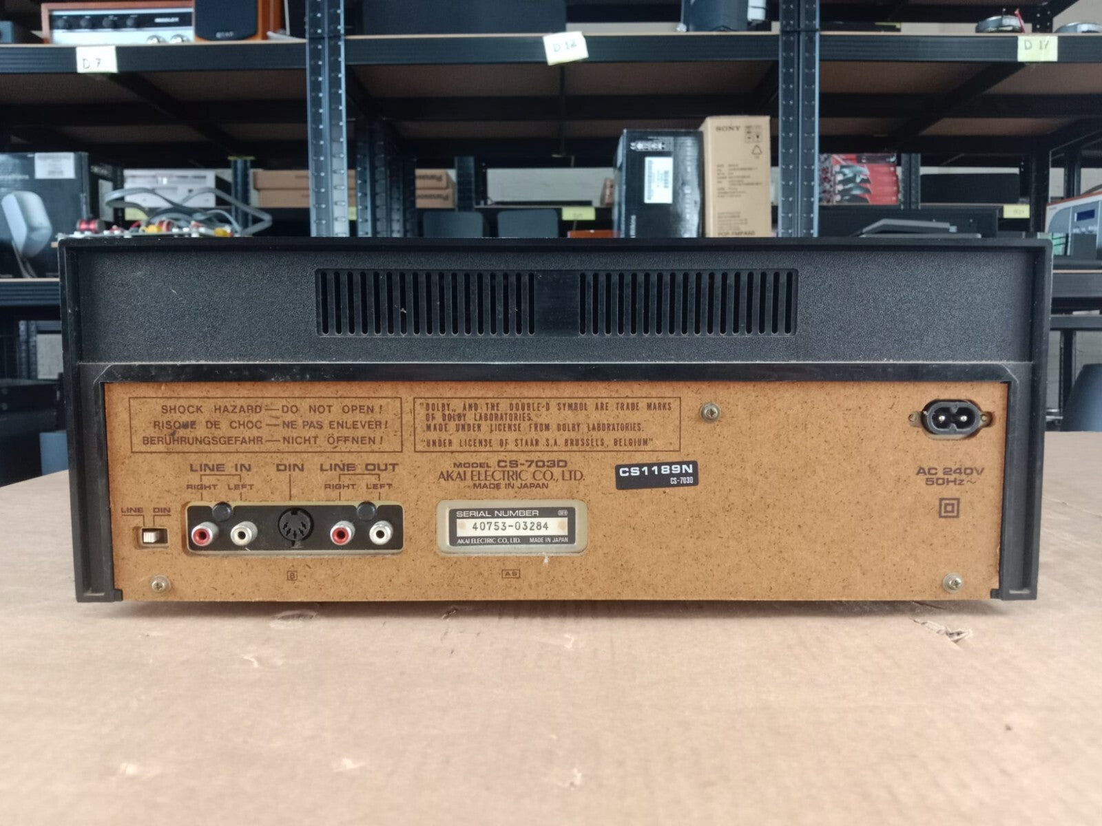 Akai CS-703D Stereo Cassette Deck