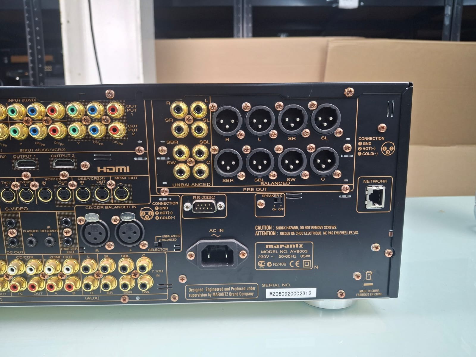 Marantz AV8003 Home Cinema Pre-Amplifier Processor