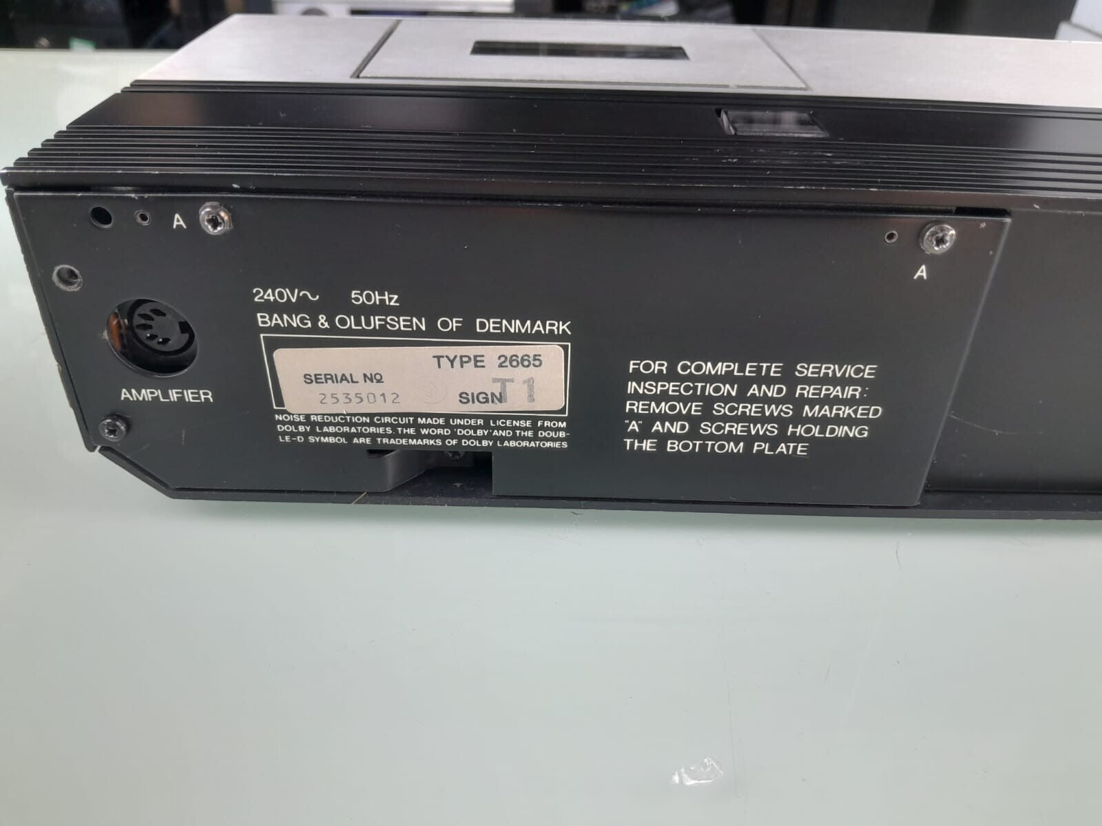 SERVICED BANG & OLUFSEN B&O BEOCORD 2400 CASSETTE DECK