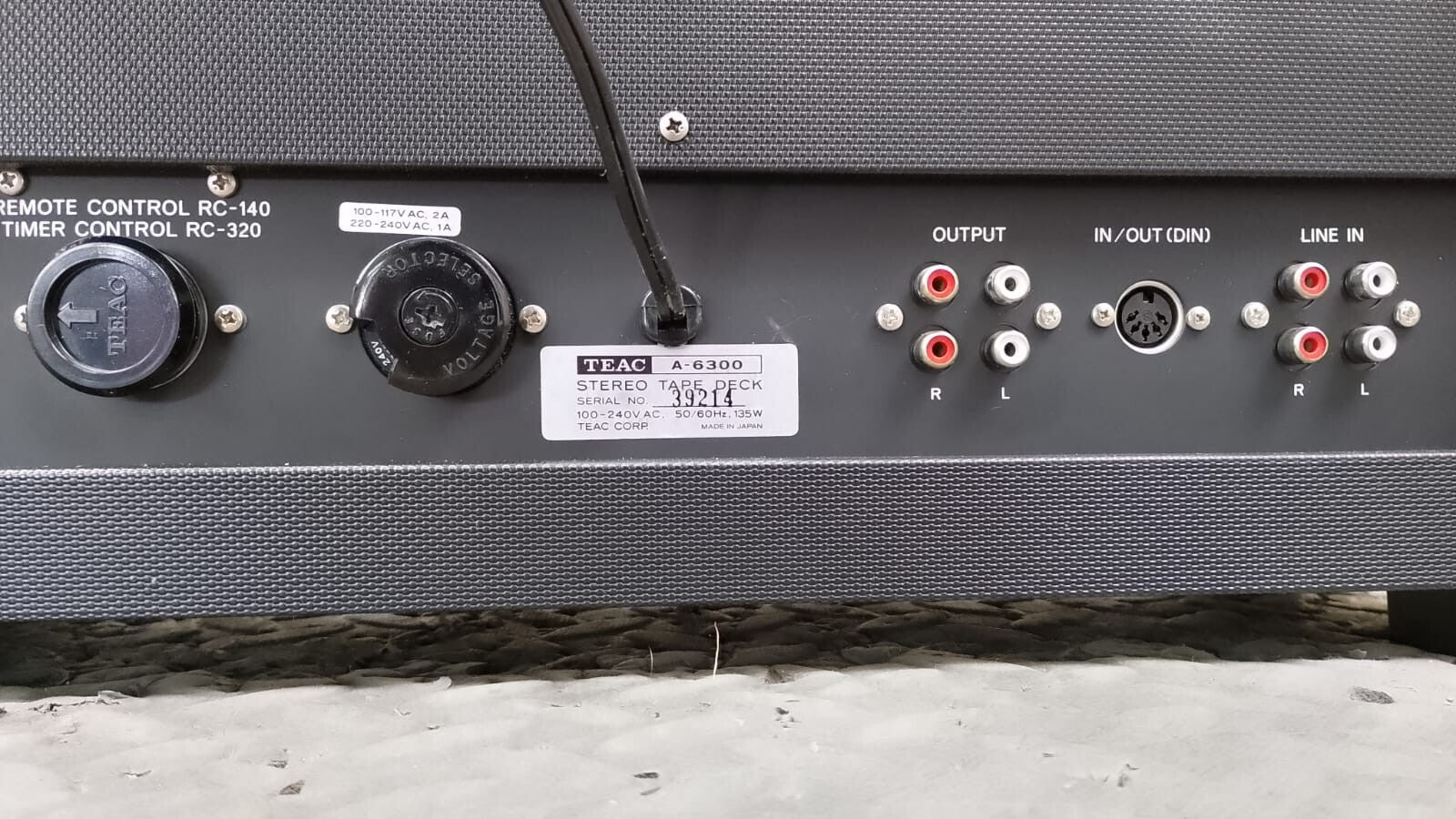 SERVICED TEAC A 6300 STEREO REEL TO REEL DECK