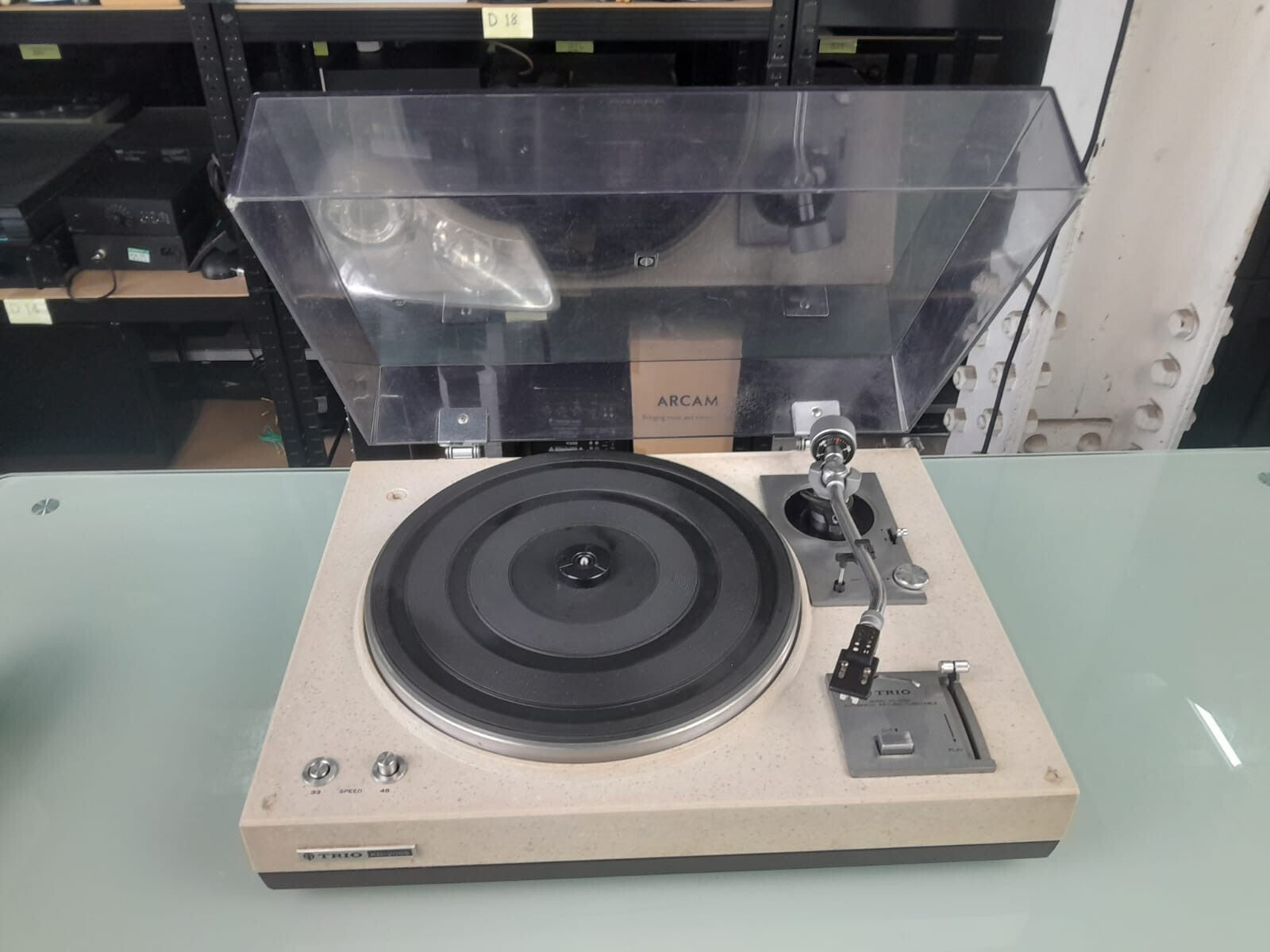 TRIO KD 2055 AUTOMATIC RETURN BELT DRIVE TURNTABLE