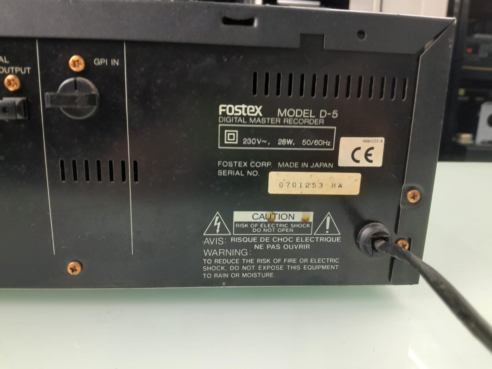 FOSTEX D 5 DIGITAL MASTER RECORDER