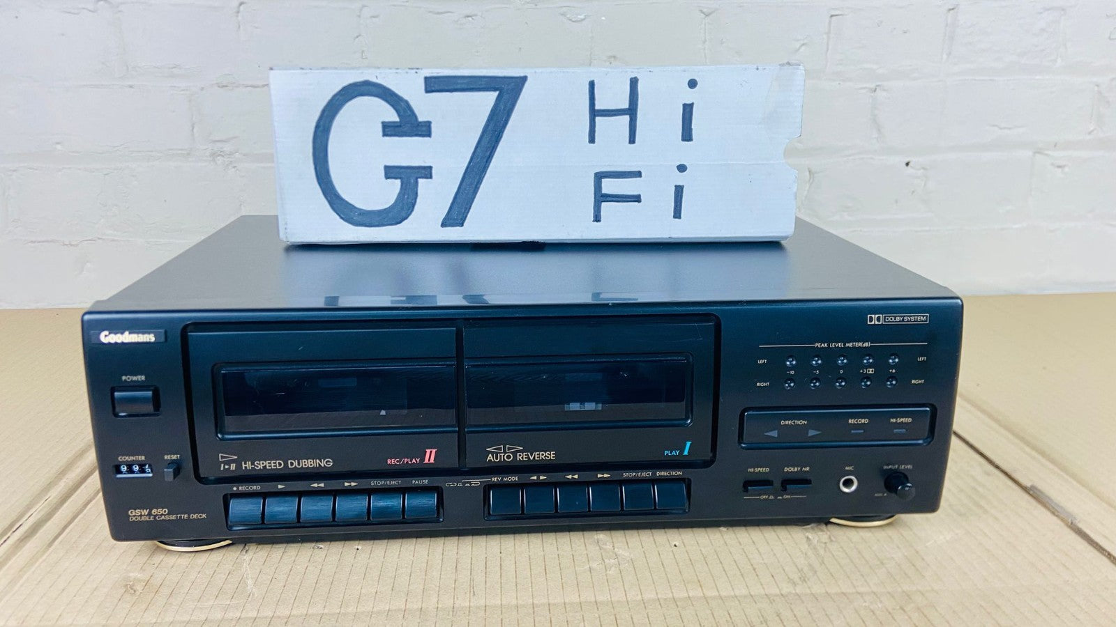 GOODMANS GSW 650 DOUBLE CASSETTE DECK