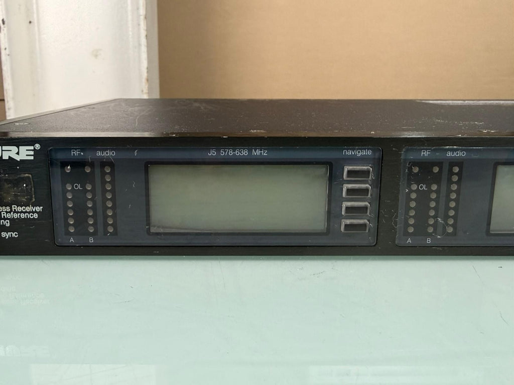 Shure UR4D J5E Dual Channel Wireless Receiver 578-638 MHz #002
