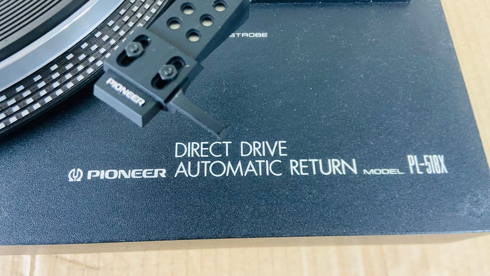 PIONEER PL 518X DIRECT DRIVE STEREO TURNTABLE WITH PIONEER ELEKTRA CARTRIDGE