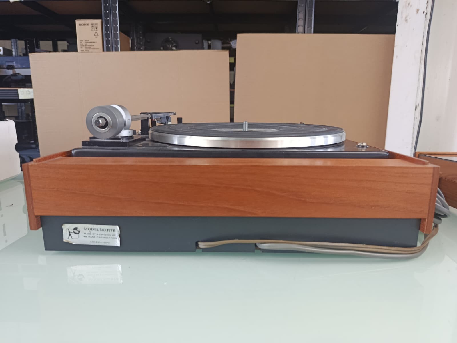 GARRARD AP 76 IN BUSH AREANA PLINTH TURNTABLE