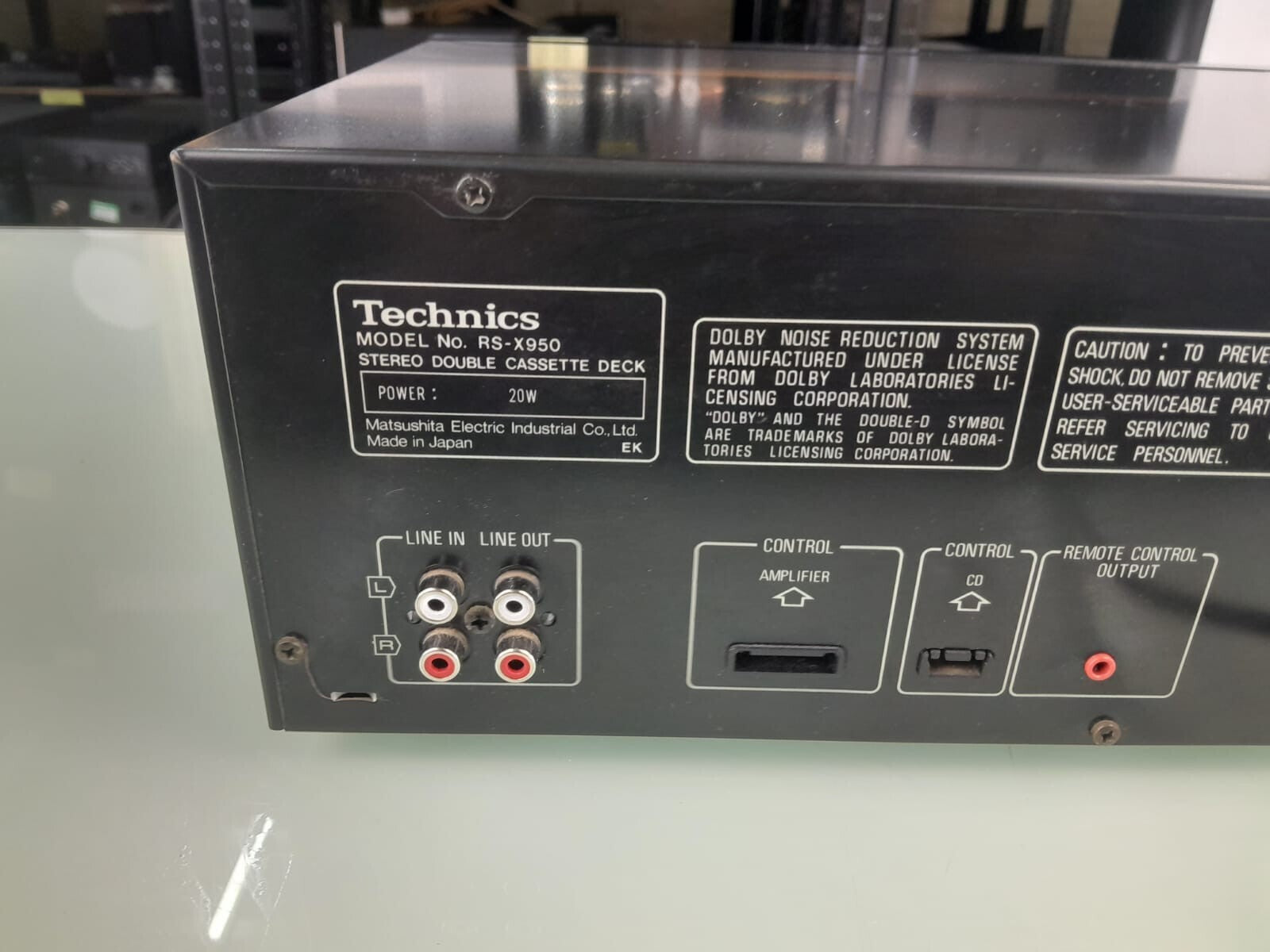 TECHNICS RS X950 STEREO DOUBLE CASSETTE DECK