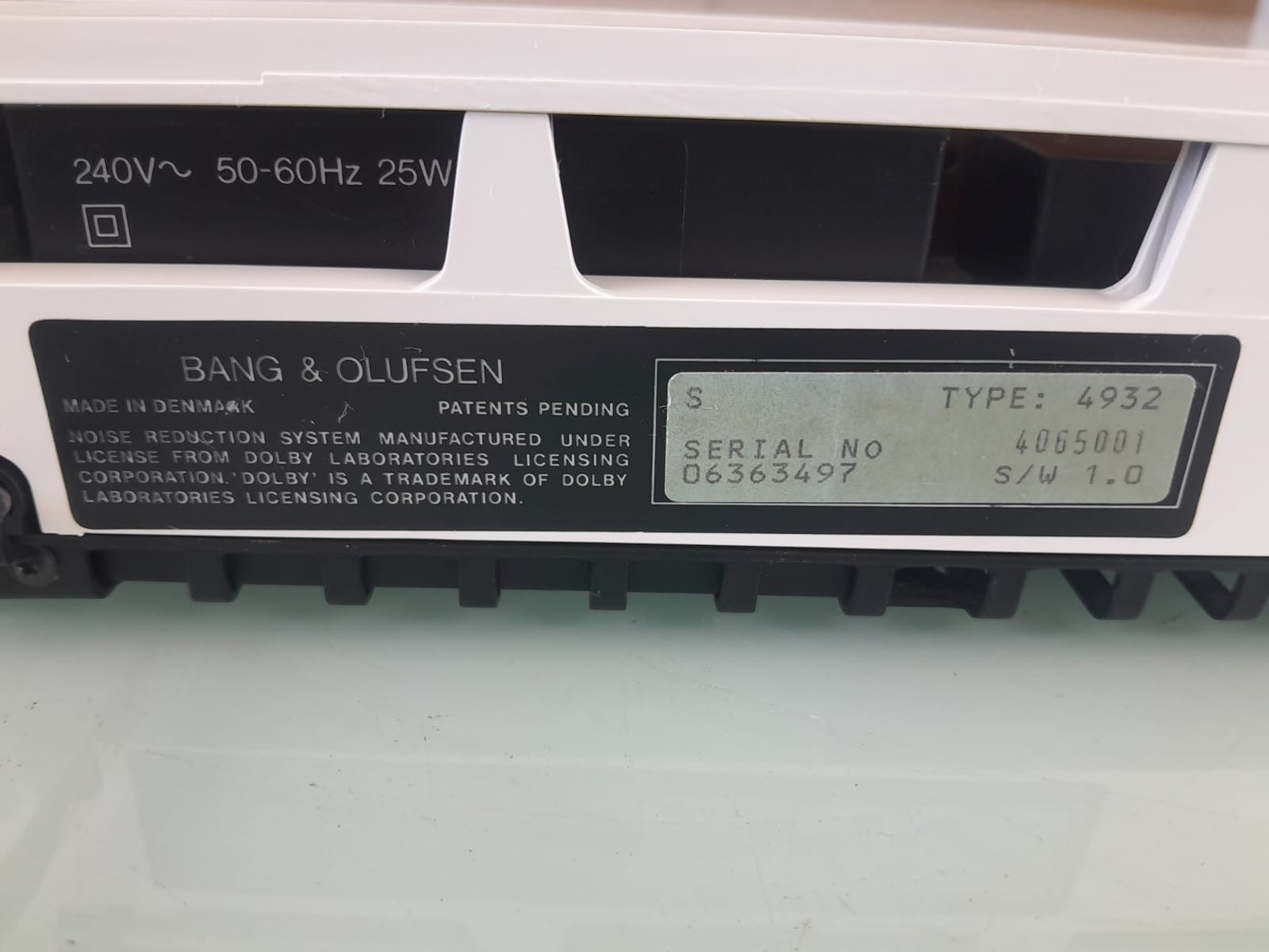 BANG & OLUFSEN B&O BEOCORD 5500 CASSETTE TAPE DECK PLAYER WHITE