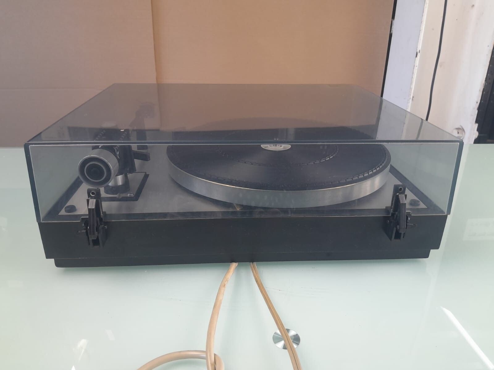 THORENS TD 166 MKII AUDIO TECHNICA CARTRIDGE TURNTABLE