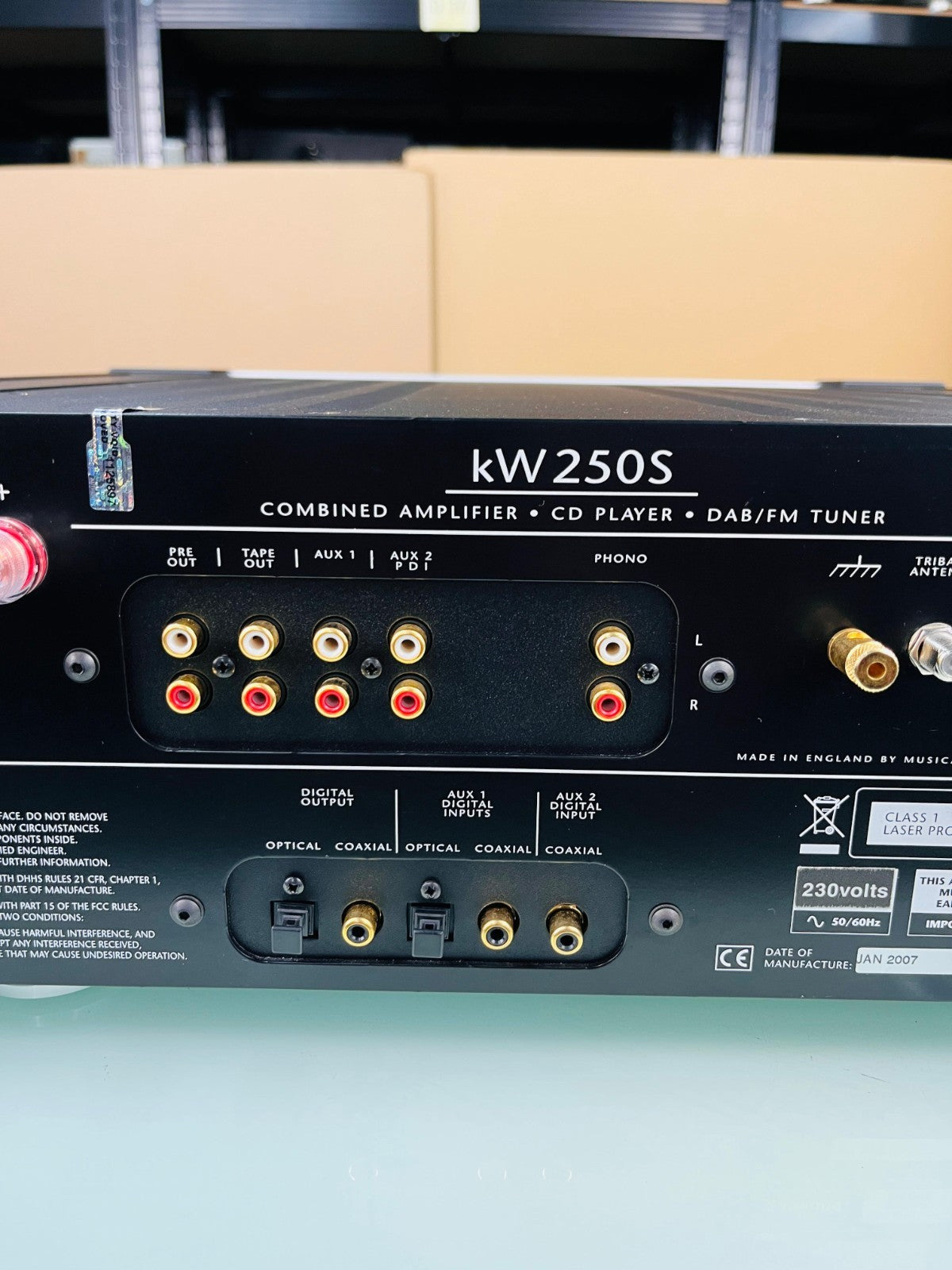 MUSICAL FIDELITY KW 250S AMPLIFIER - CD PLAYER- DAB / FM TUNER