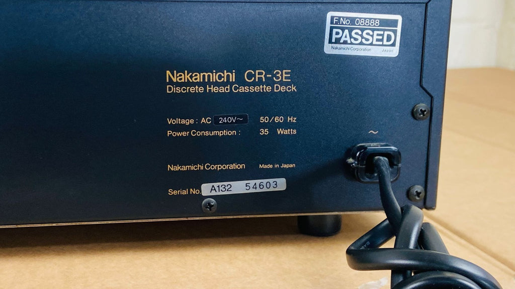 SERVICED NAKAMICHI CR 3E DISCRETE HEAD CASSETTE DECK